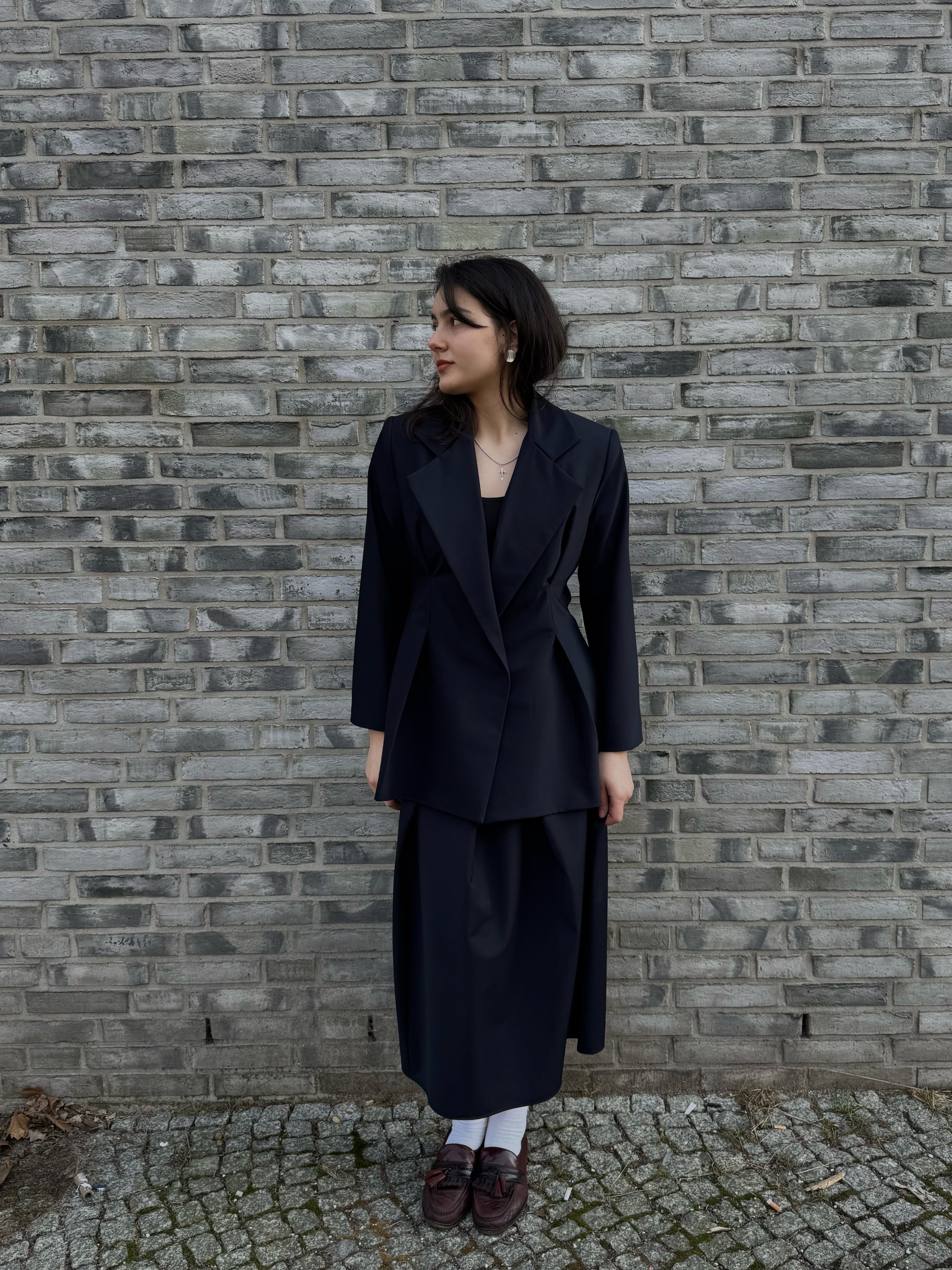 Structured Black Tailored Blazer