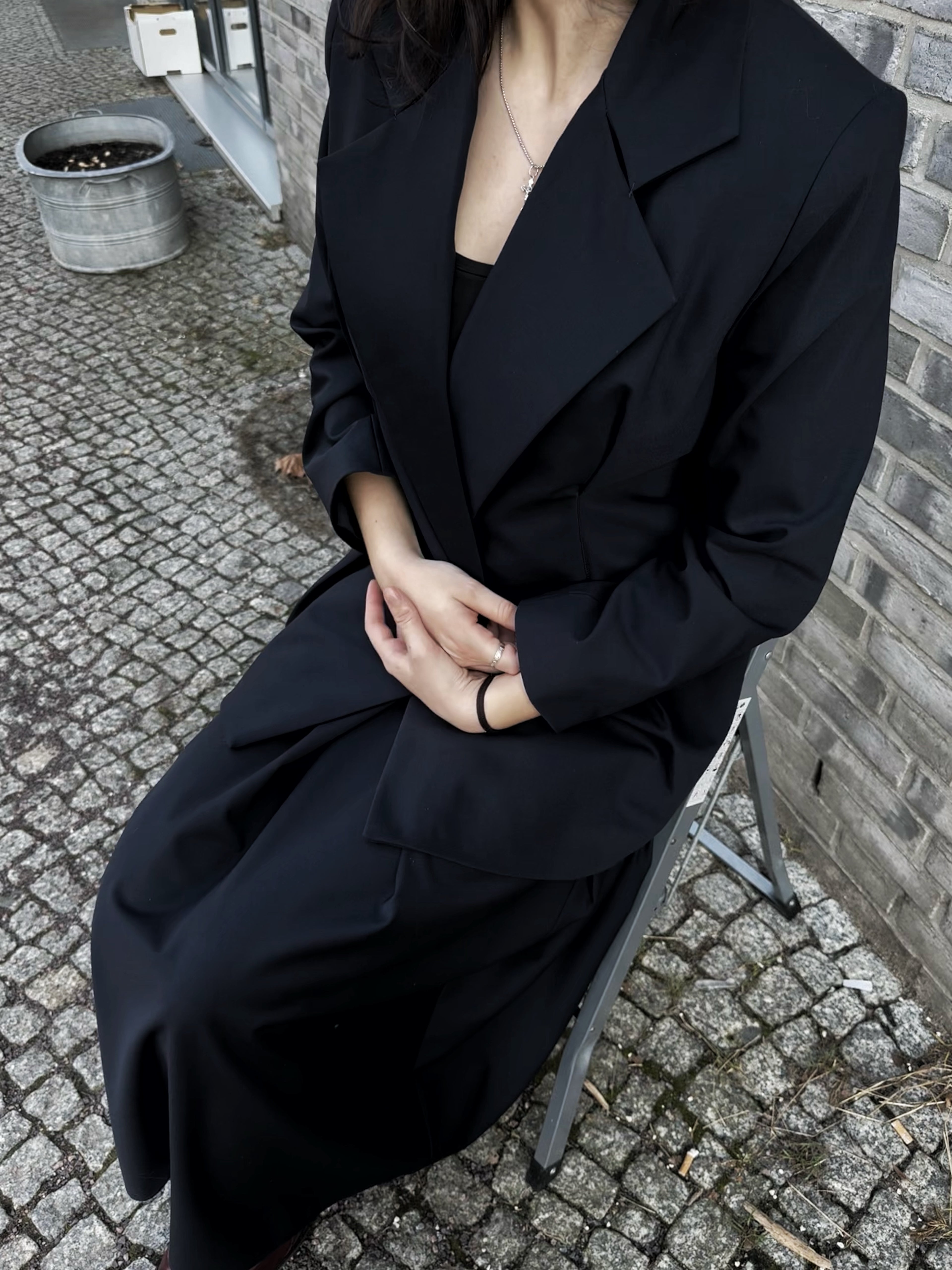 Structured Black Tailored Blazer