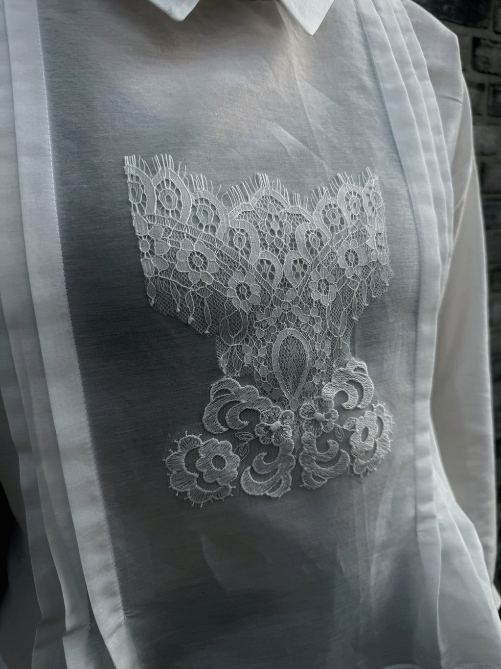 White Sheer Blouse