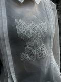 White Sheer Blouse