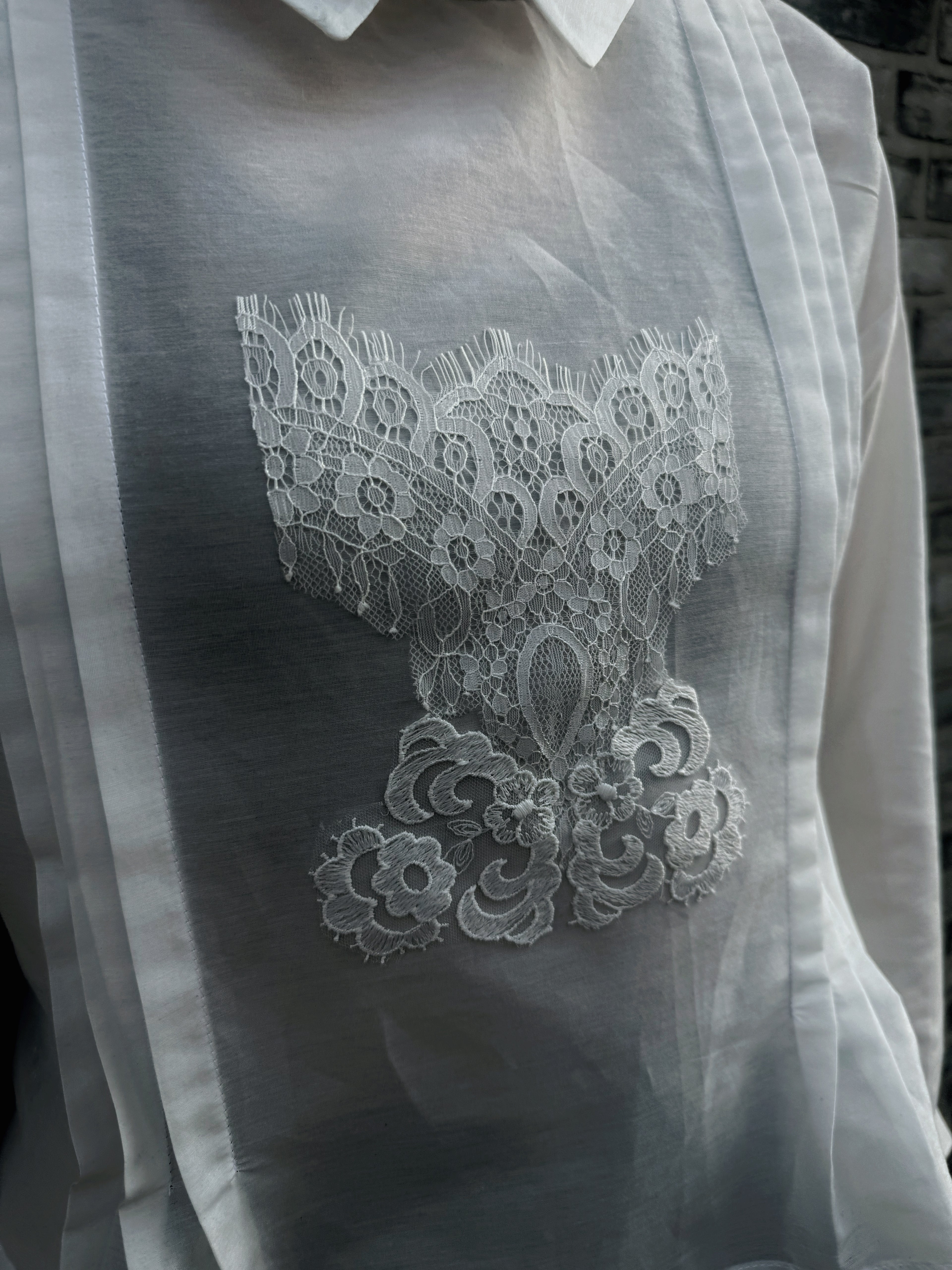White Sheer Blouse