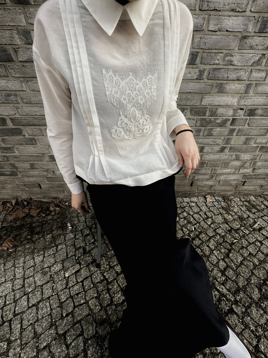 Black Wide-Leg Trousers