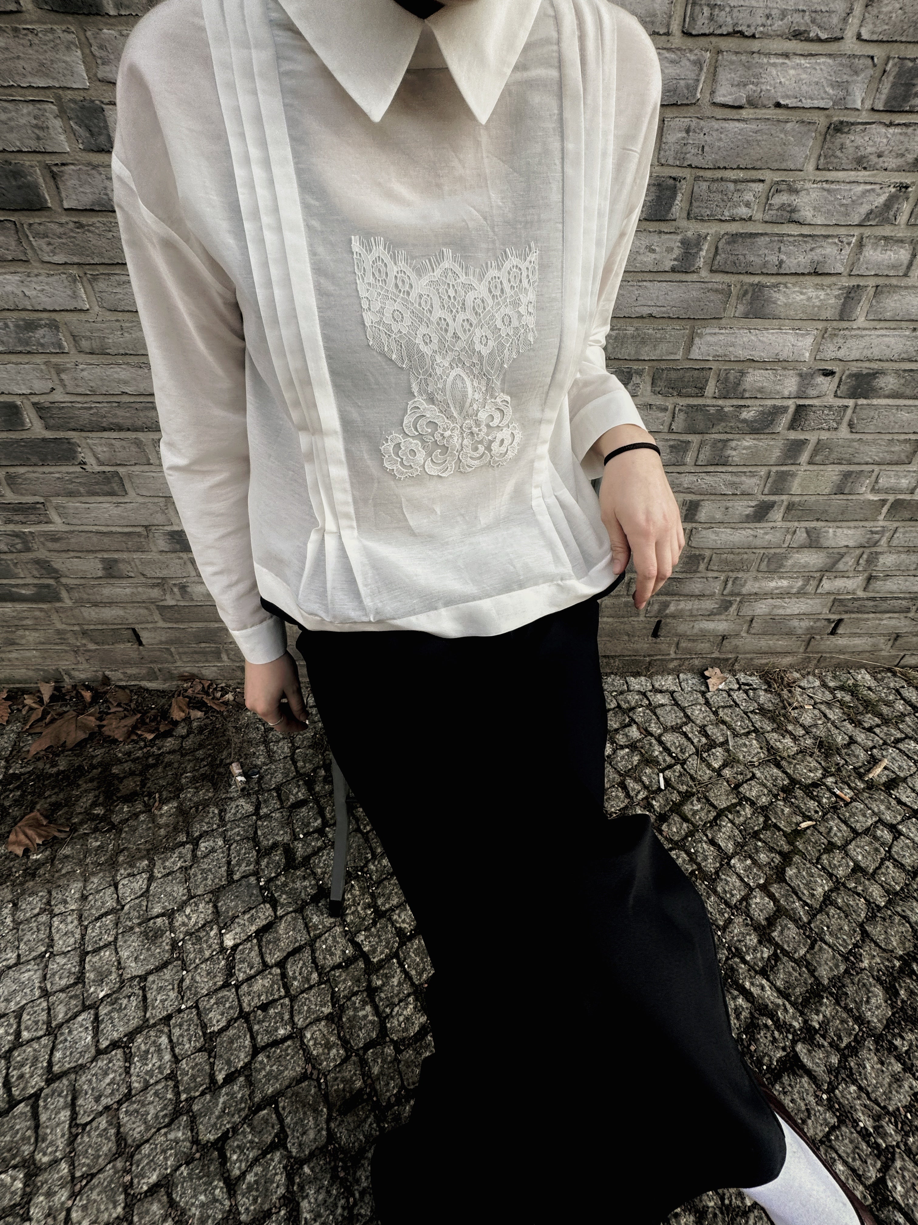 Black Wide-Leg Trousers