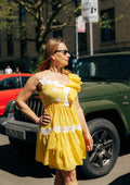 MAZI Sunburst Ruffle Dress