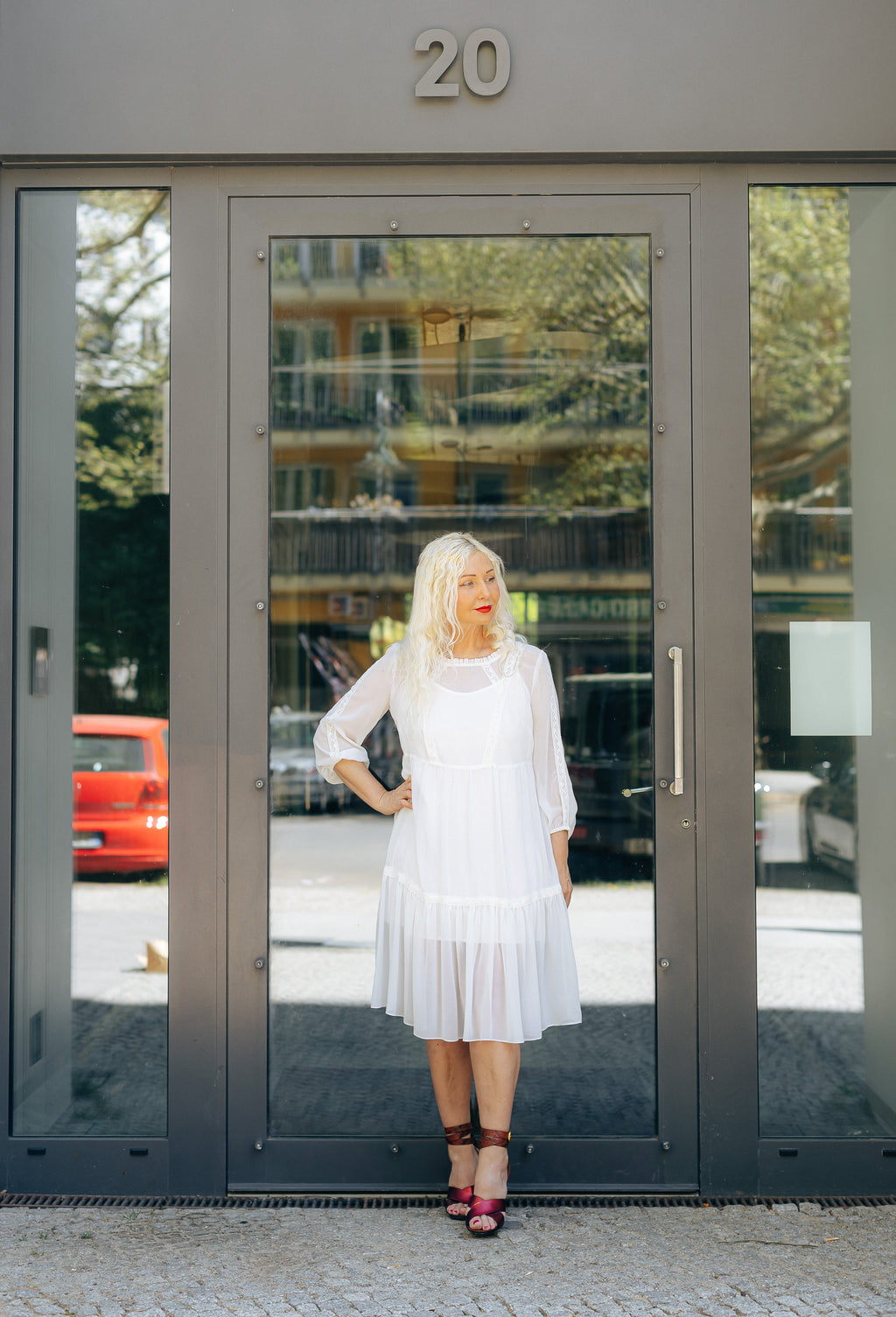 MAZI White Atelier Dress