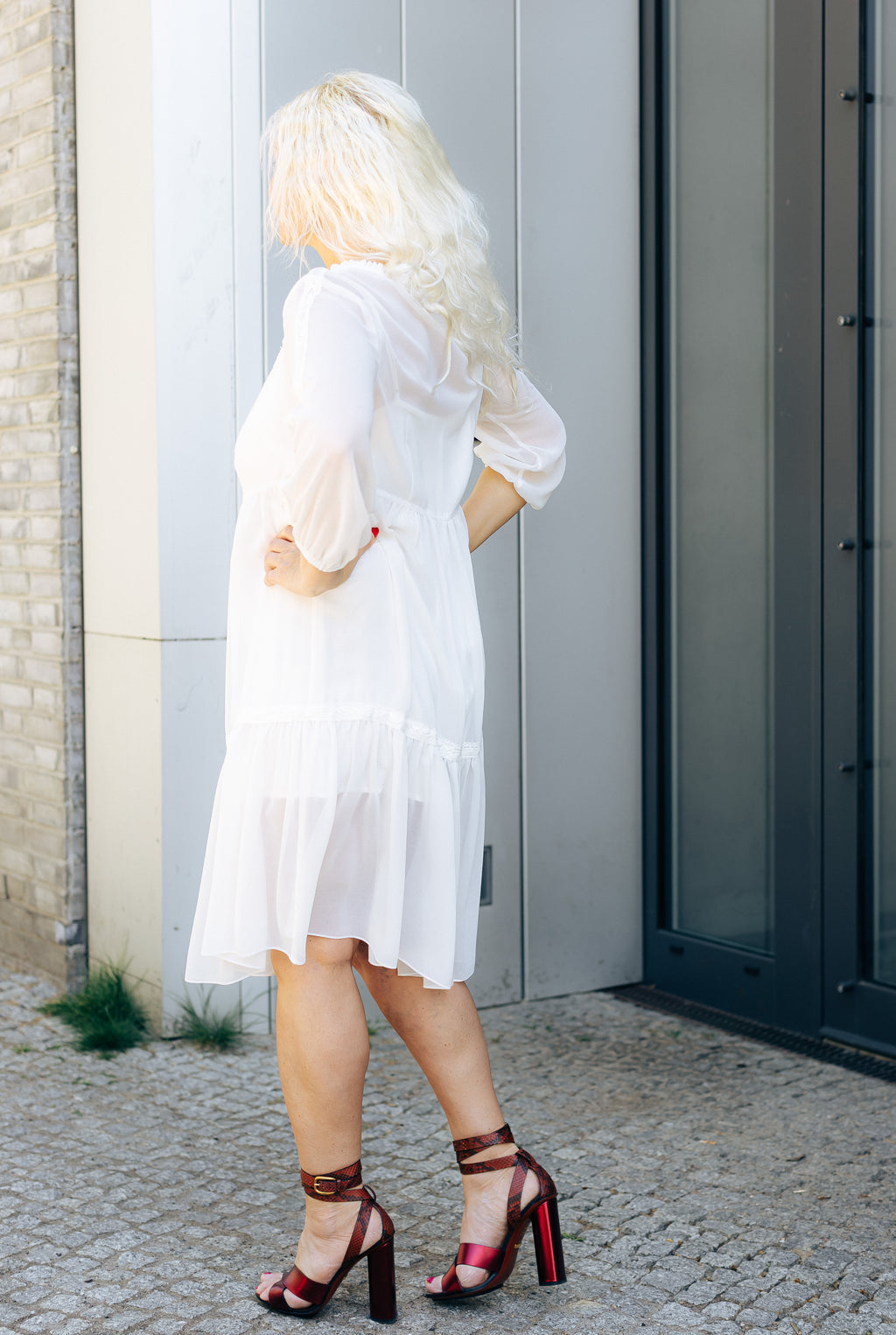 MAZI White Atelier Dress