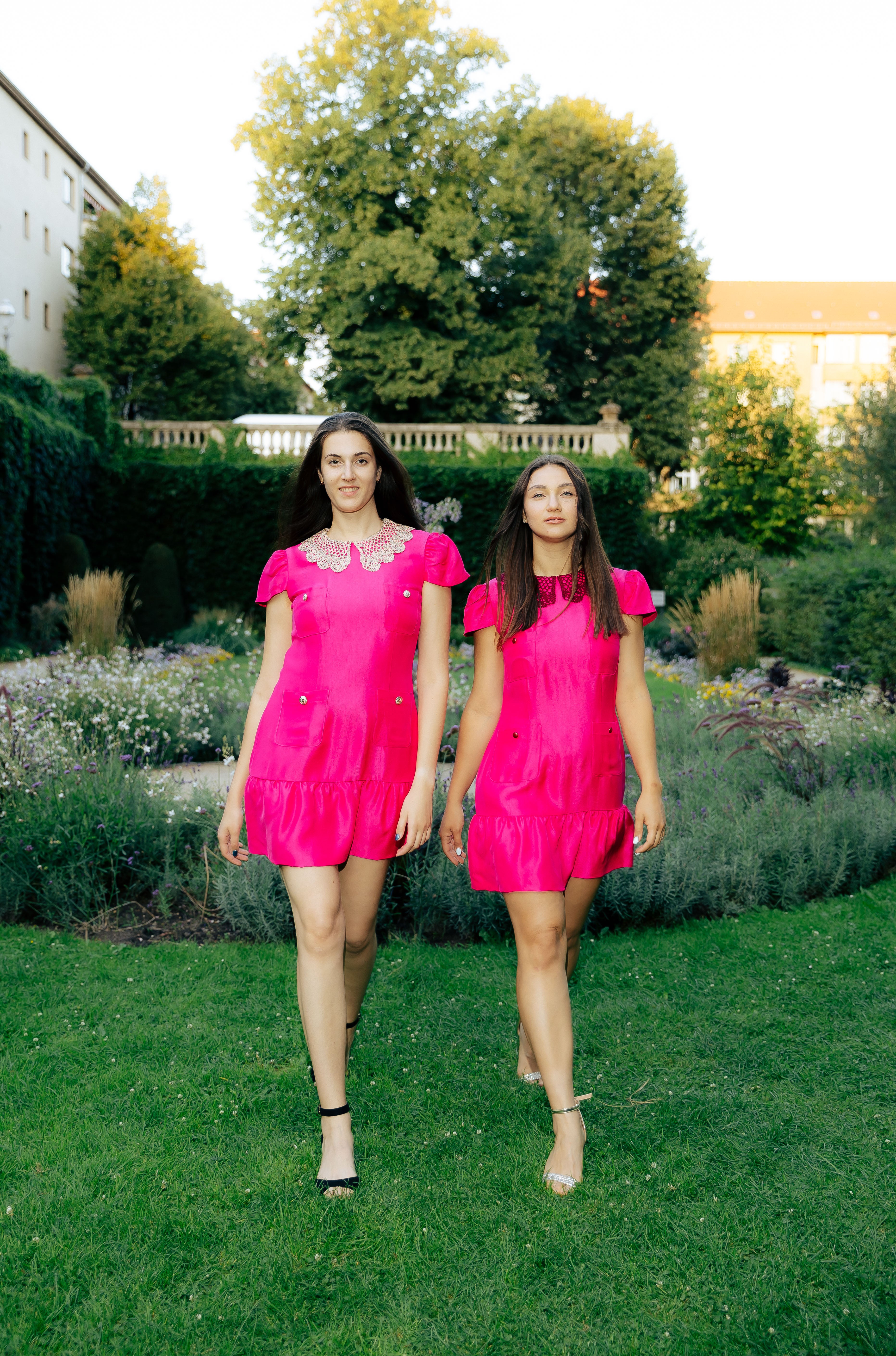 Dress with Handcrafted Collar