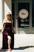 MAZI Velvet Evening Dress