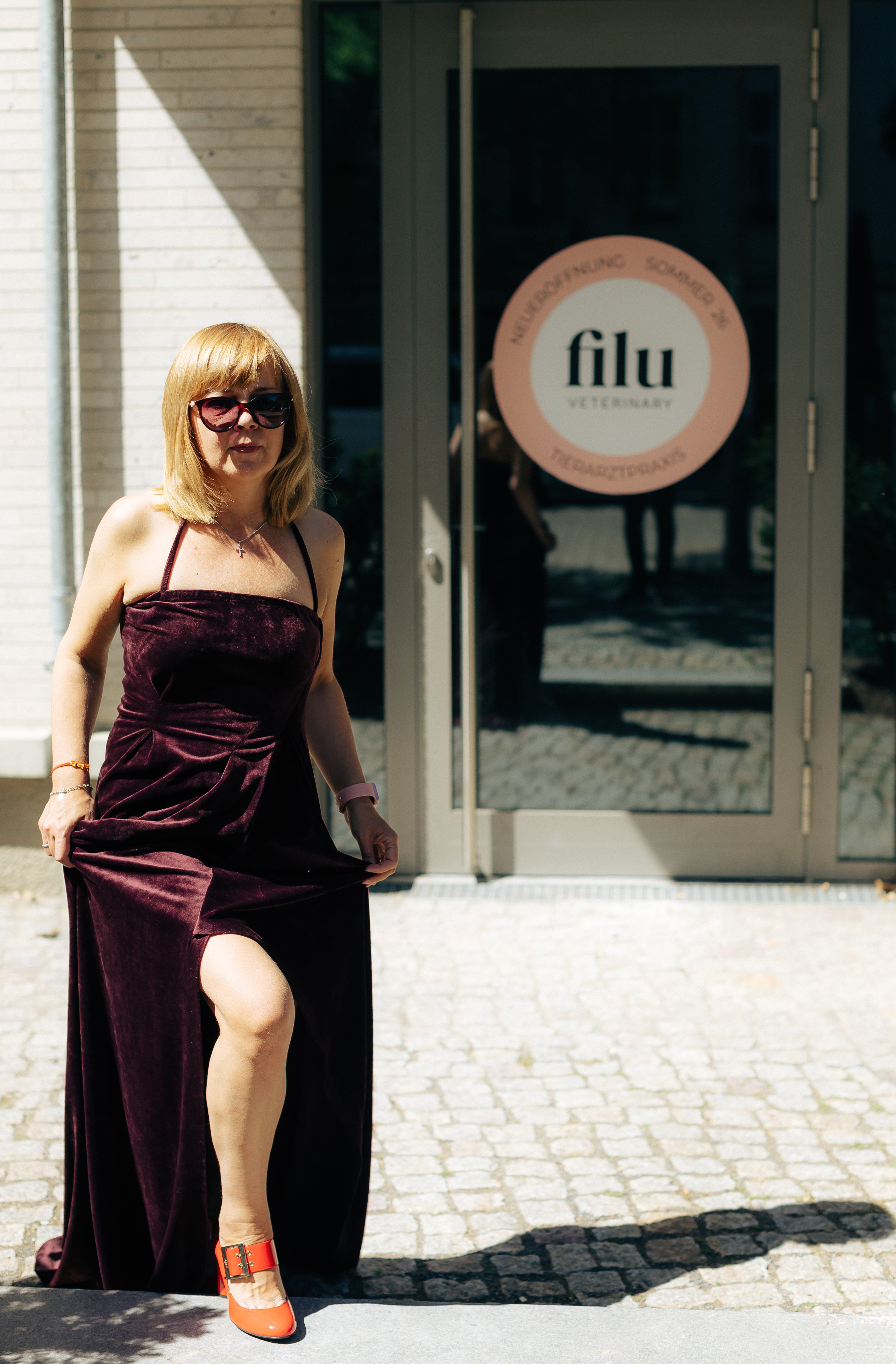 MAZI Velvet Evening Dress