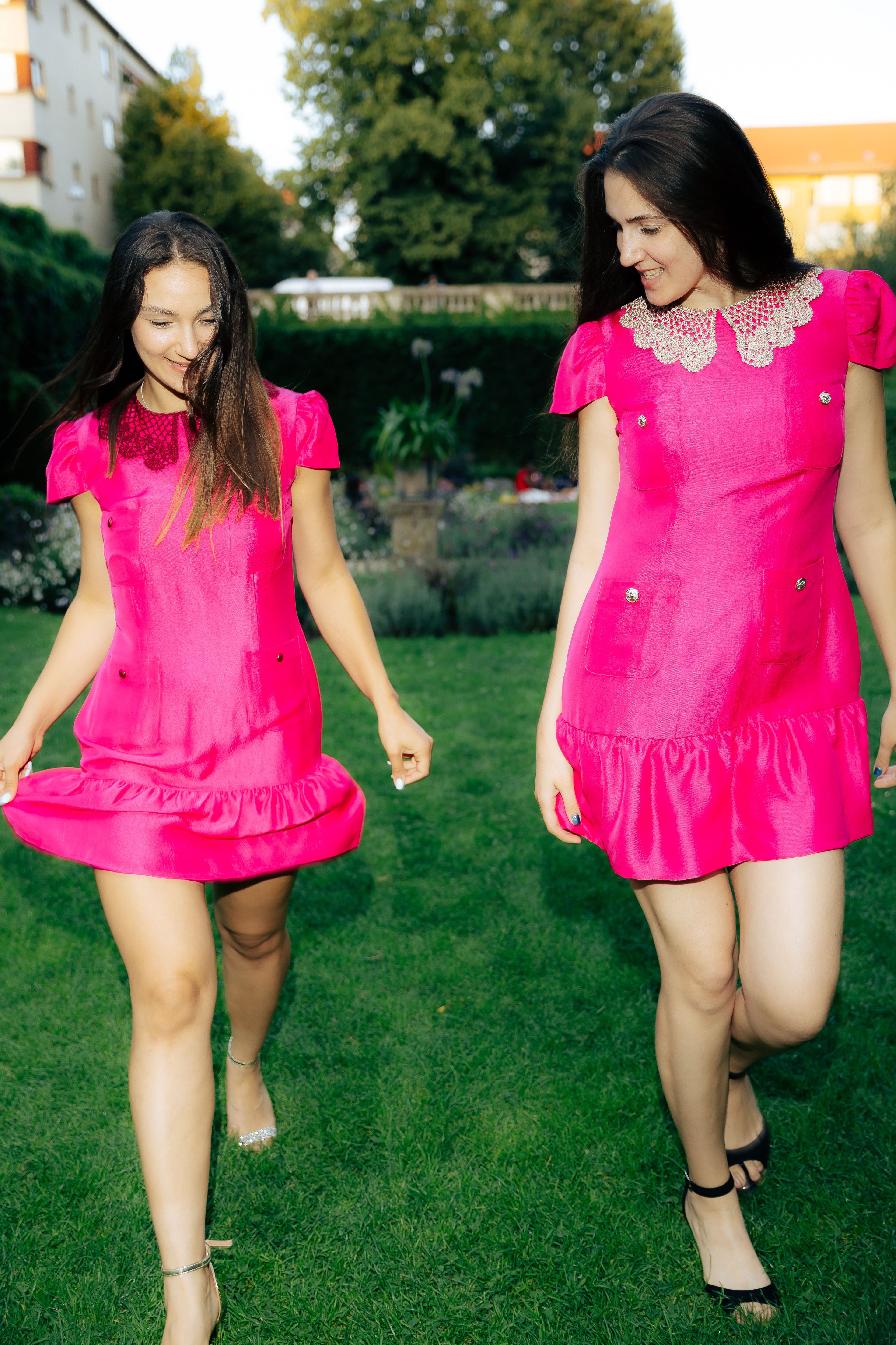 Dress with Handcrafted Collar
