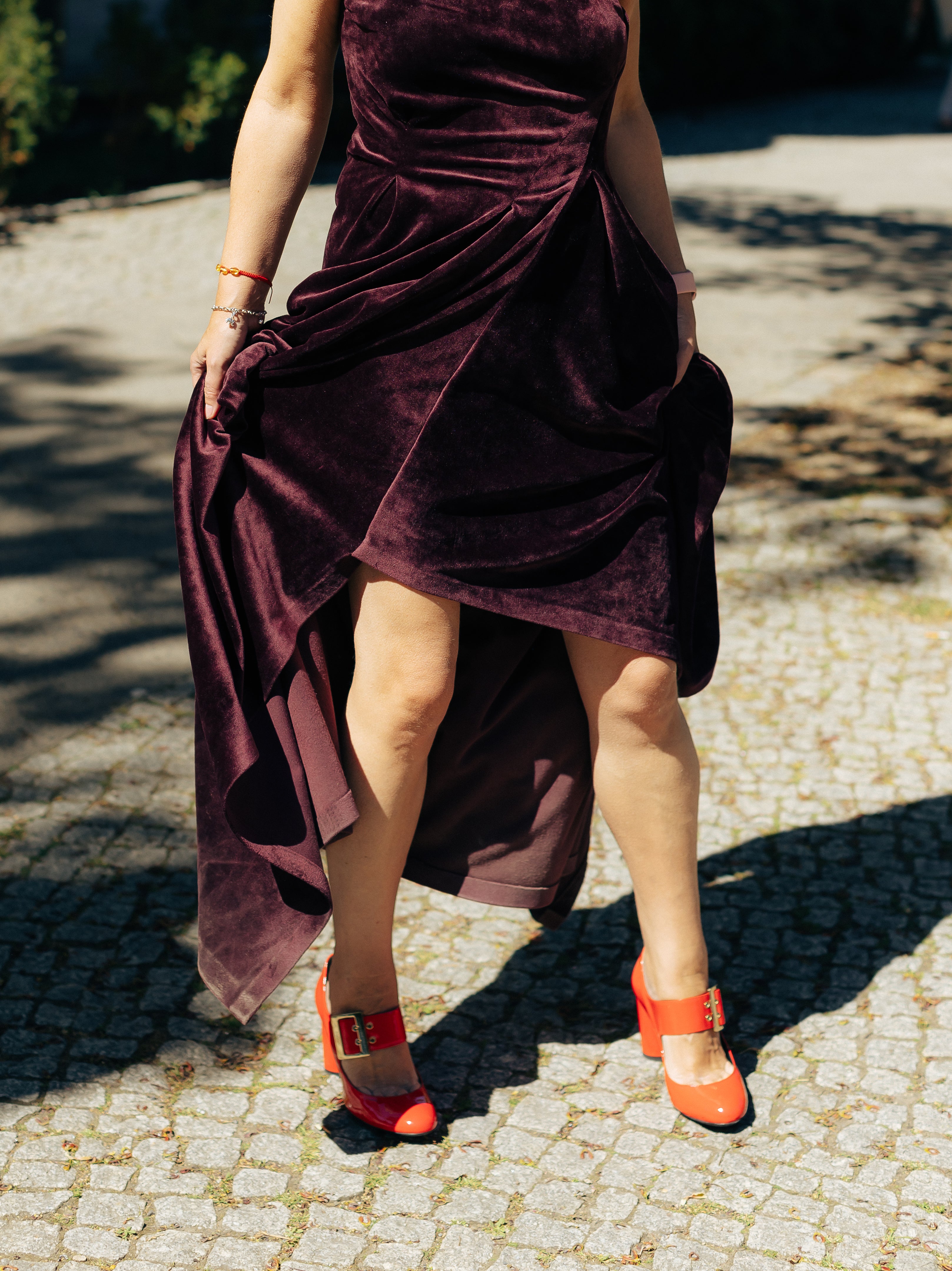 MAZI Velvet Evening Dress