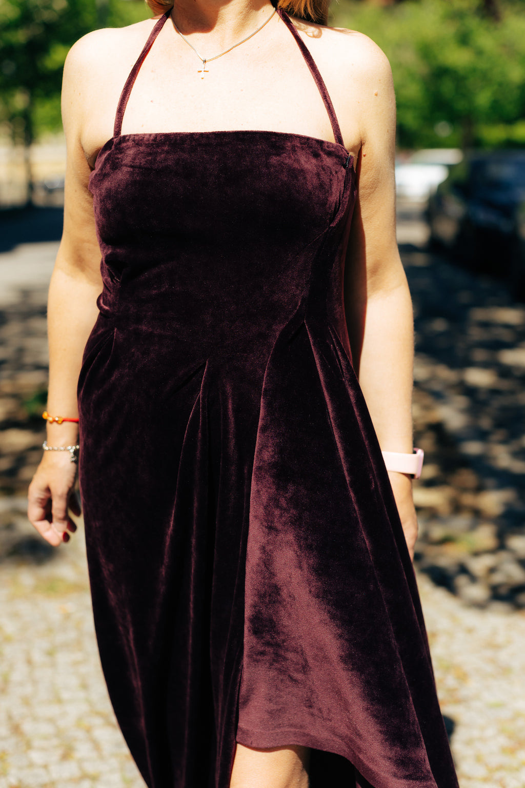 MAZI Velvet Evening Dress
