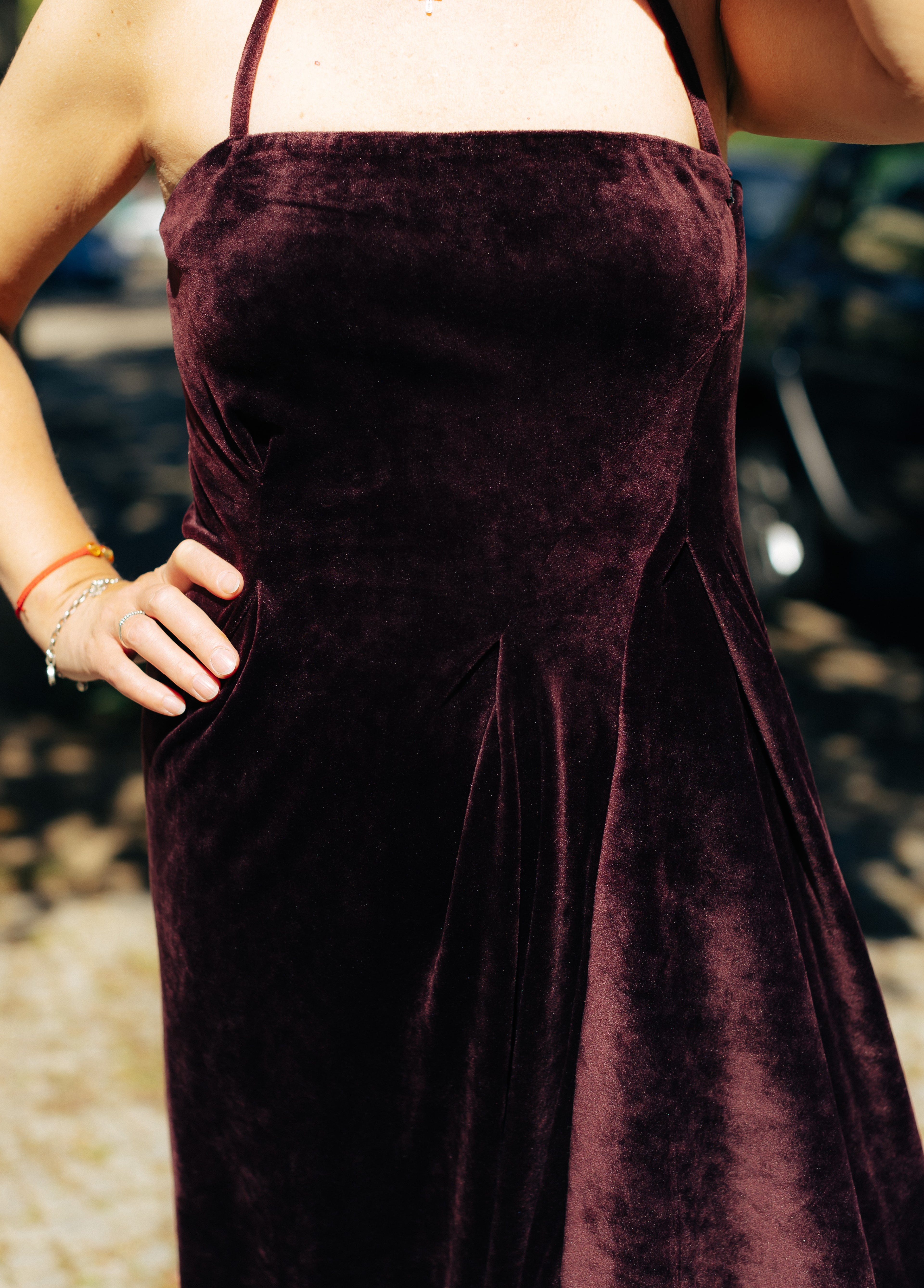 MAZI Velvet Evening Dress