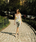 White Sheer Top with Floral Detail