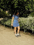 Blue Pattern Top