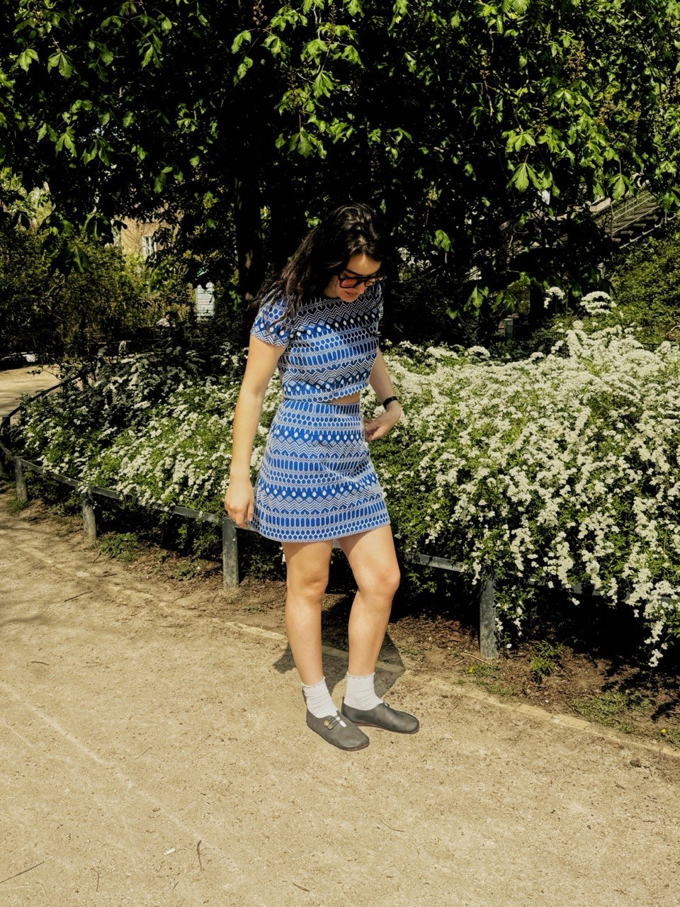 Blue Pattern Top