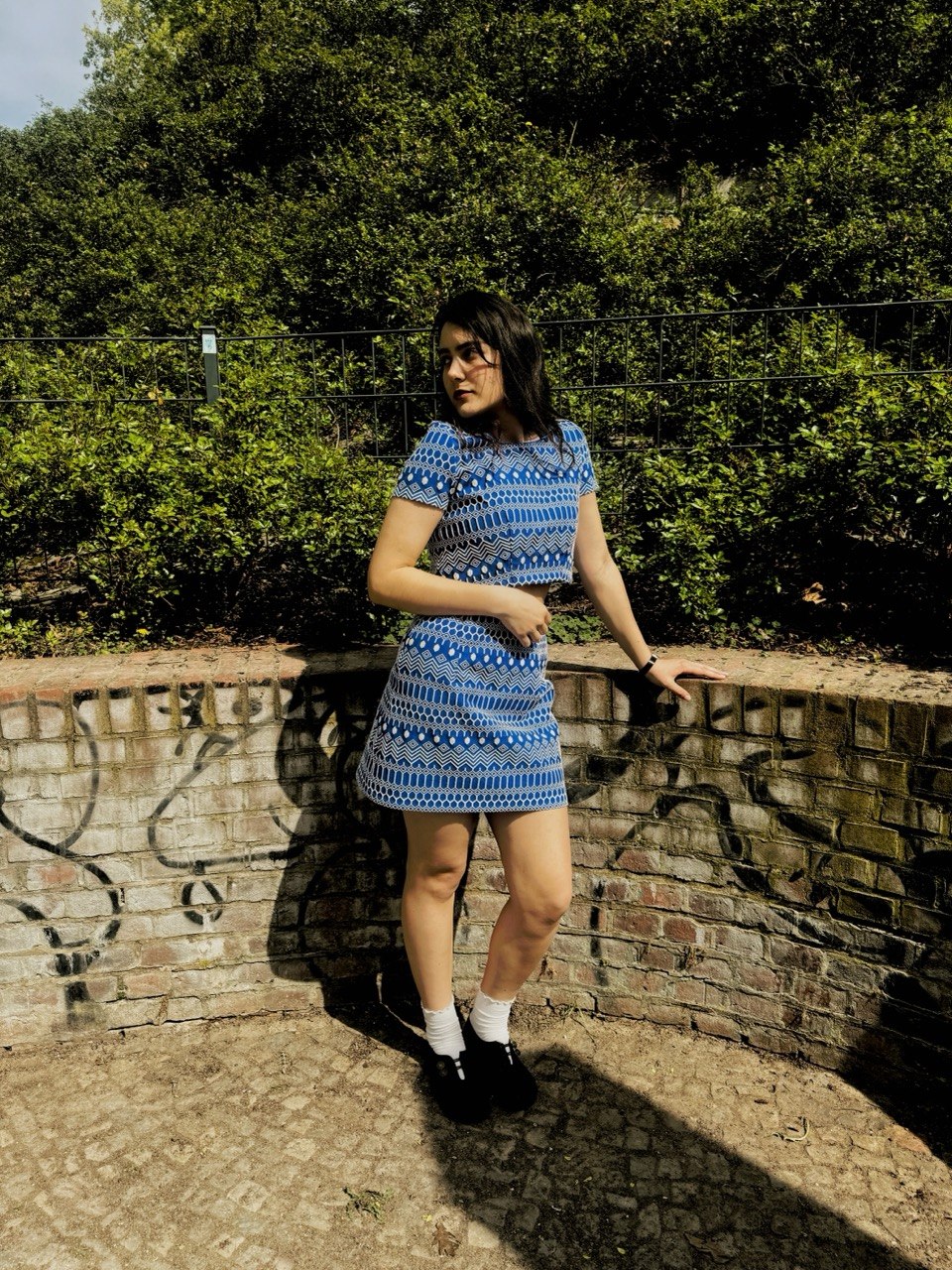 Blue Pattern Top
