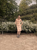Peach midi Skirt
