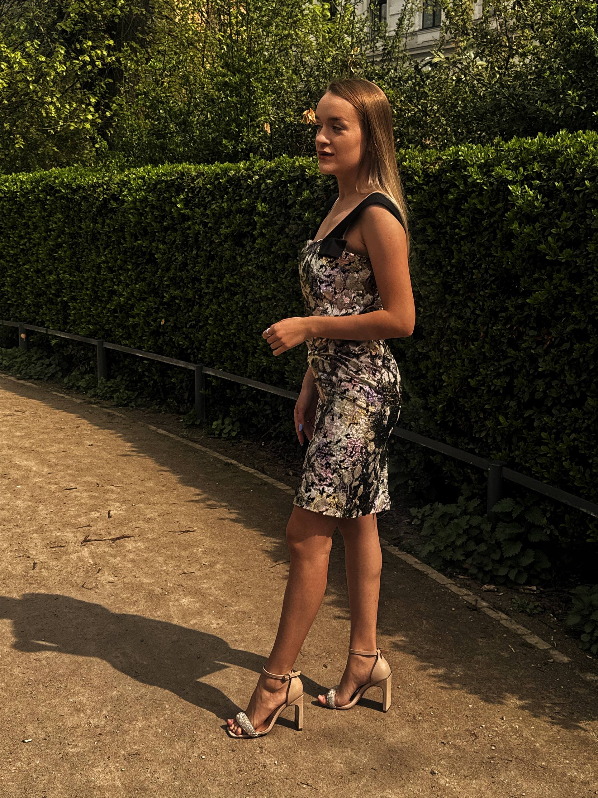 Metallic Sequin Mini Dress with Straps